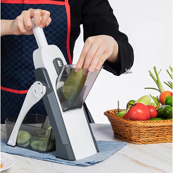 4 In 1 Mandoline Vegetable Cutter | Chopper | Adjustable Multi-function Cutter Vertical Vegetable Cutter Kitchen Shredder Grater (random Color)