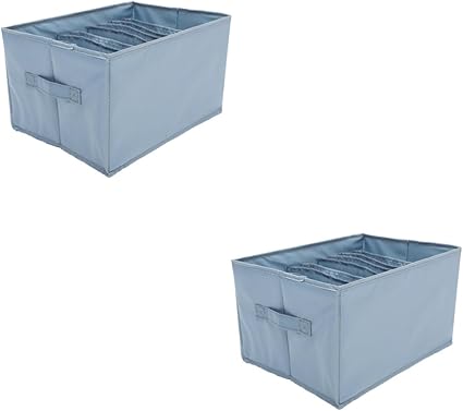 6 Grids Jeans Organizer Foldable Organize ( Gray)