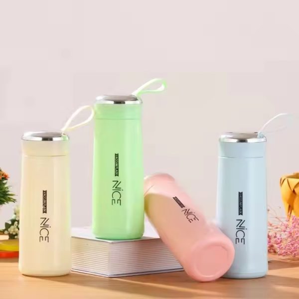 Nice Water Bottle | Mini Vacuum Flask Bottle With Temperature Resistant – 500ml (random Colors)