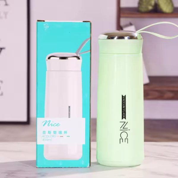 Nice Water Bottle | Mini Vacuum Flask Bottle With Temperature Resistant – 500ml (random Colors)