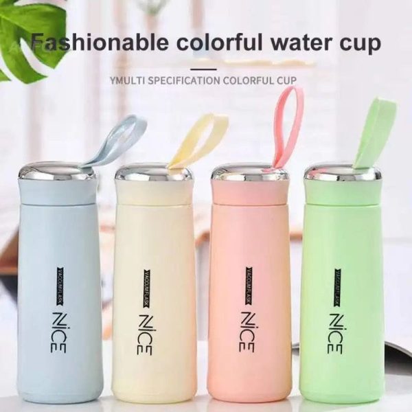 Nice Water Bottle | Mini Vacuum Flask Bottle With Temperature Resistant – 500ml (random Colors)