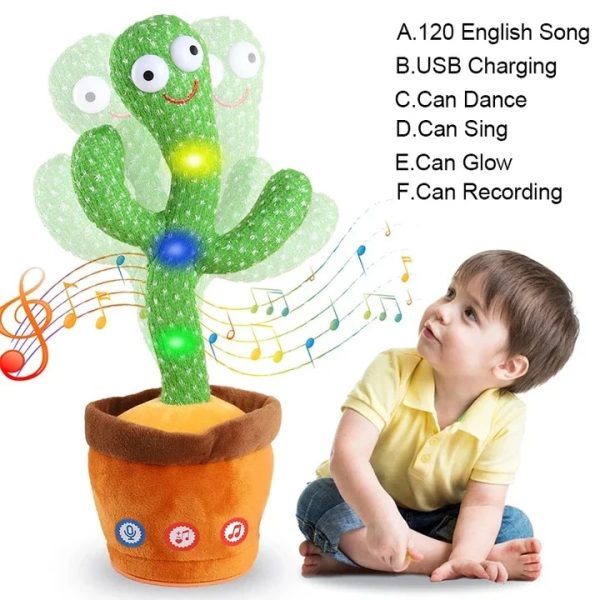 Dancing Cactus Toys For Kids Rechargeable